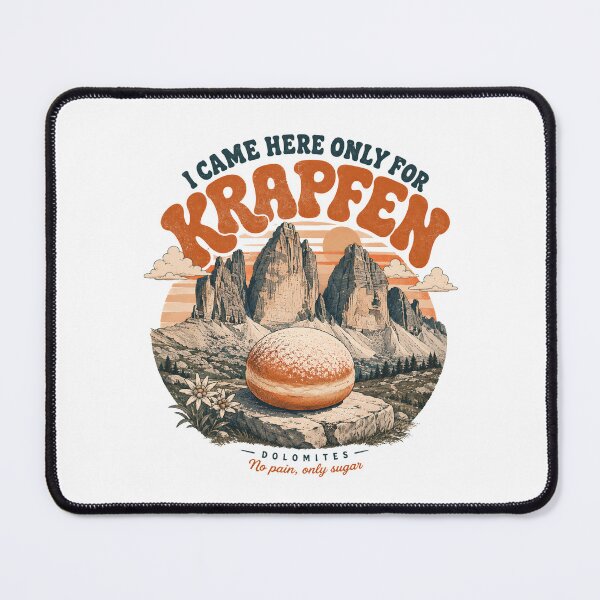 Item preview, Tre Cime di Lavaredo Dolomites Mountain Hiking Krapfen - I Came Here Only For Krapfen Dolomiti designed and sold by SlothcoreVibes.