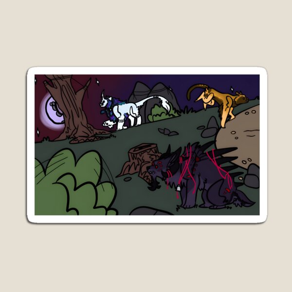 Item preview, Night Scene with Mythical Canine Creatures designed and sold by J-Mindful.
