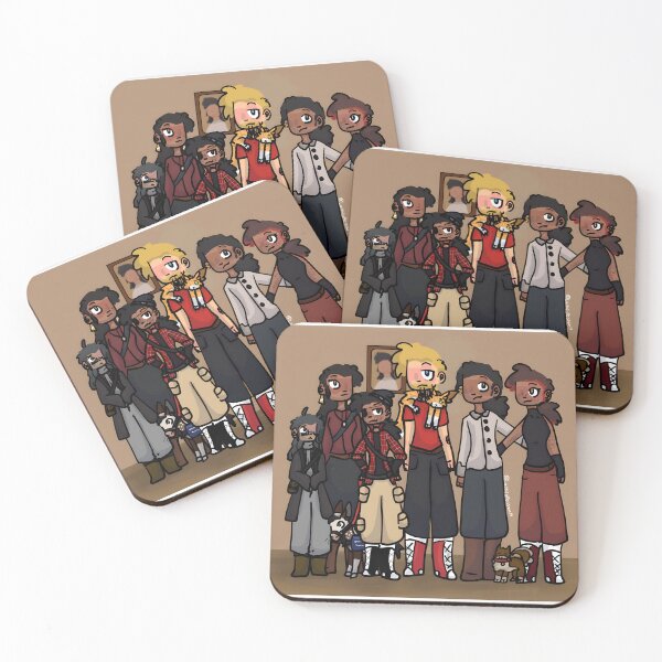 Item preview, Diverse Group with Pets in Stylized Cartoon Art designed and sold by J-Mindful.