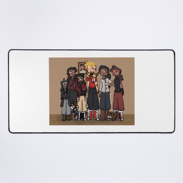 Item preview, Diverse Group with Pets in Stylized Cartoon Art designed and sold by J-Mindful.