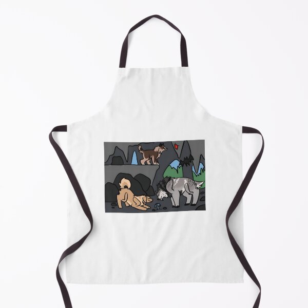 Item preview, Cartoon Wolves in a Mountain Cave designed and sold by J-Mindful.