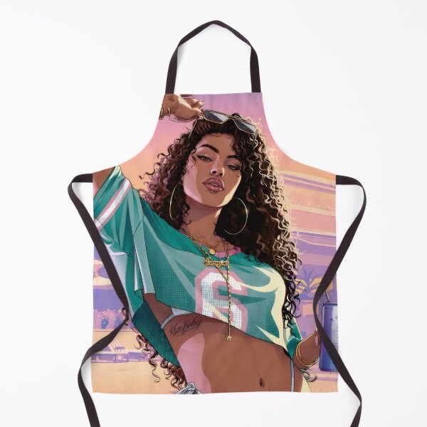 Item preview, Tropical Summer Girl - Synthwave Beach Digital Art Poster designed and sold by Billy Morfo™.