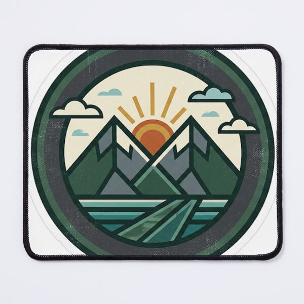 Item preview, Retro Mountain Badge designed and sold by RoyArt0.