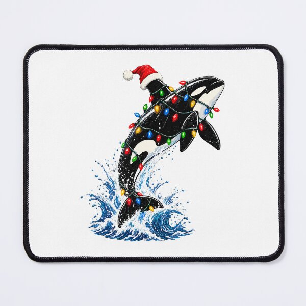 Item preview, Christmas Orca Killer Whale Holiday Lights Festive Ocean Animal designed and sold by ZIGLWORKS.