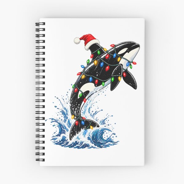 Item preview, Christmas Orca Killer Whale Holiday Lights Festive Ocean Animal designed and sold by ZIGLWORKS.