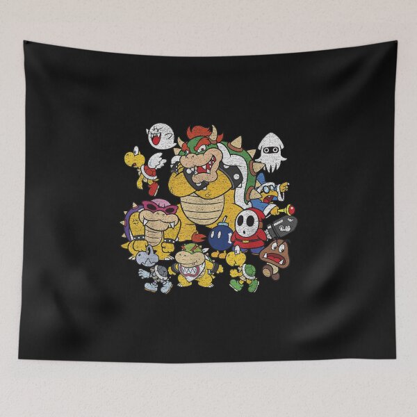 Item preview, Super Mari0 Bowser Enemy Group Shot designed and sold by conggiang914.