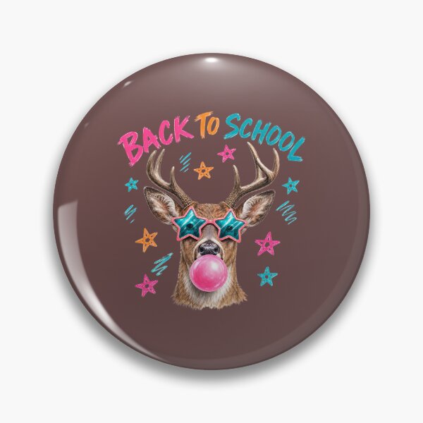 Item preview, Back to School Deer Bubble Gum Star Glasses  designed and sold by MOCH- ART.