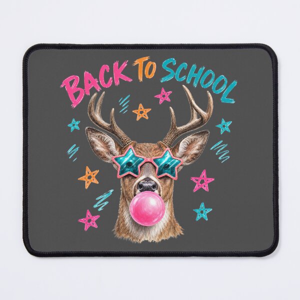 Item preview, Back to School Deer Bubble Gum Star Glasses  designed and sold by MOCH- ART.