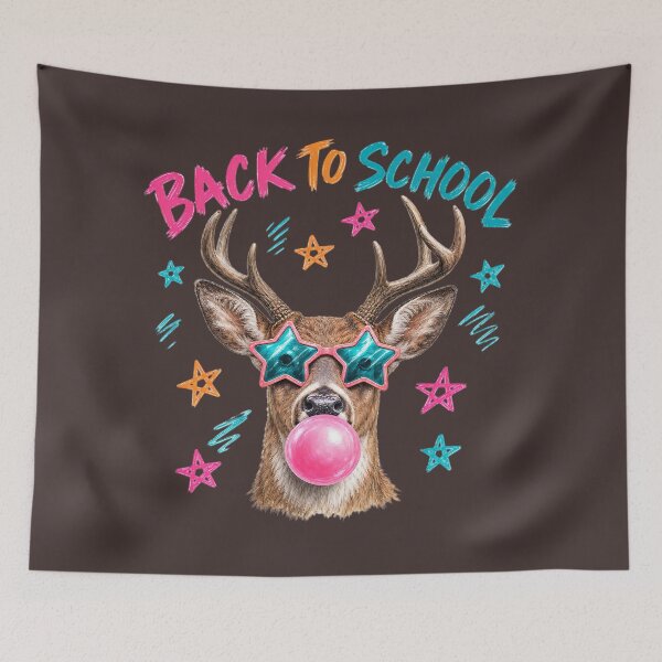 Item preview, Back to School Deer Bubble Gum Star Glasses  designed and sold by MOCH- ART.