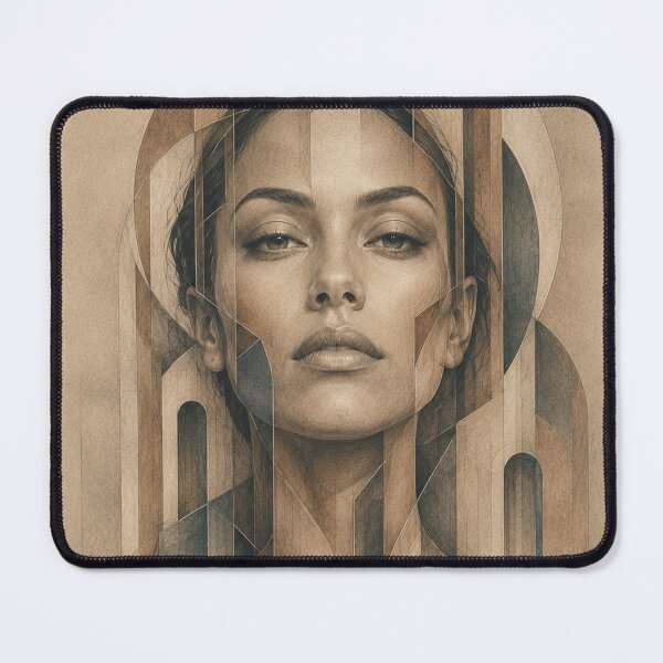 Item preview, Geometric Woman in Surreal Architecture designed and sold by VlodArt.