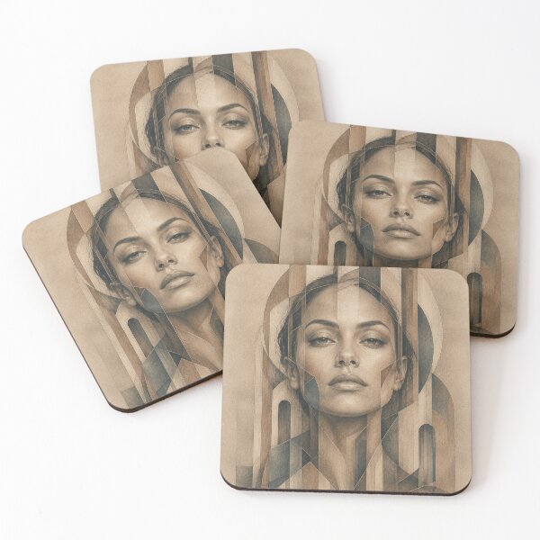 Item preview, Geometric Woman in Surreal Architecture designed and sold by VlodArt.