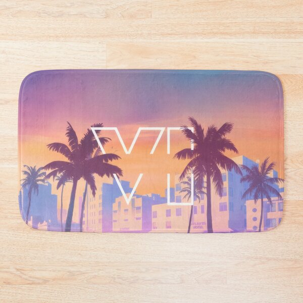 Item preview, Retro Tropical City Sunset - Synthwave Skyline Art Print designed and sold by Billy Morfo™.