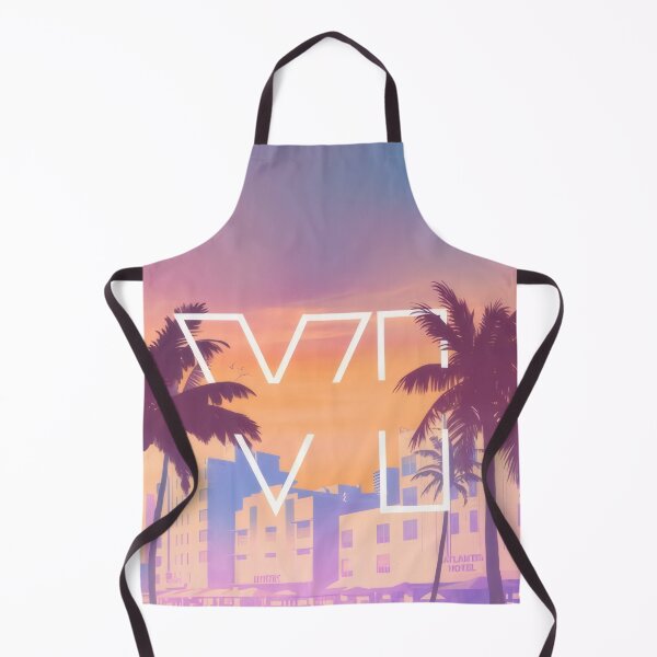 Item preview, Retro Tropical City Sunset - Synthwave Skyline Art Print designed and sold by Billy Morfo™.