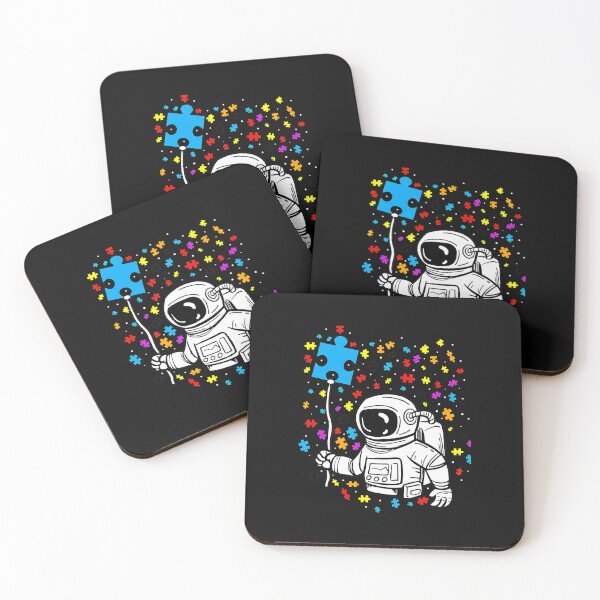 Item preview, Astronaut Holding Puzzle Piece Balloon Space designed and sold by kossowlamart.