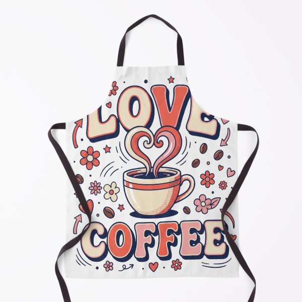 Item preview, Love + Coffee – Retro Coffee Lover Design designed and sold by abdlhakim taoufik.