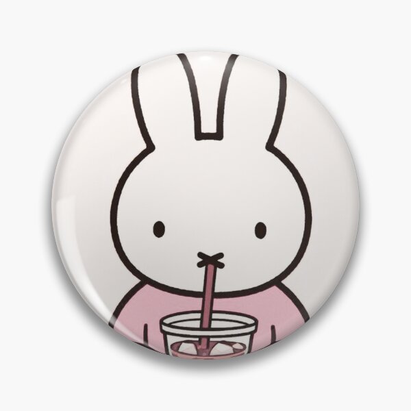 Item preview, Pink Themed iced coffee bunny designed and sold by Cozy Moss Studio.