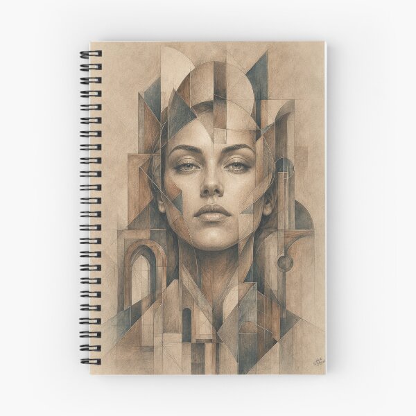 Item preview, Geometric Woman in Surreal Architecture designed and sold by VlodArt.