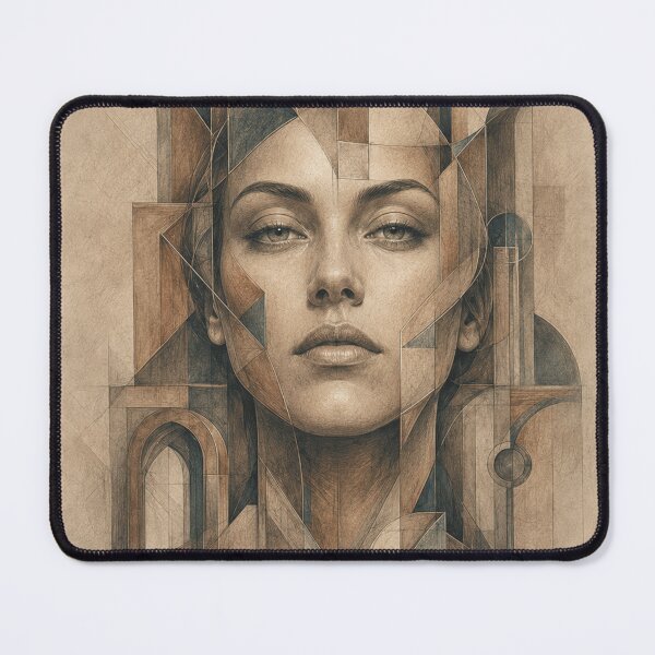 Item preview, Geometric Woman in Surreal Architecture designed and sold by VlodArt.