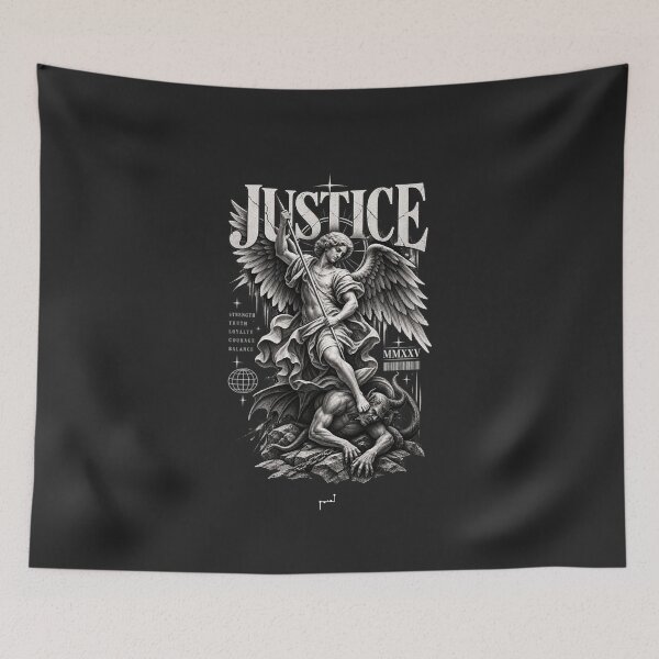 Item preview, Justice – Angel vs Demon Gothic Streetwear designed and sold by Musamem  Designs.