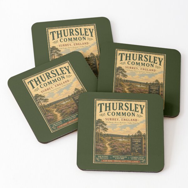 Item preview, Thursley Common Surrey Vintage Travel Poster designed and sold by ThatSurreyLife.