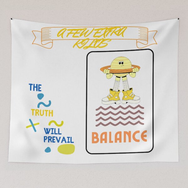 Item preview, Funny Saturn Planet Balance A Few Extra Kilos Cute Retro Graphic designed and sold by NourArtCorner.