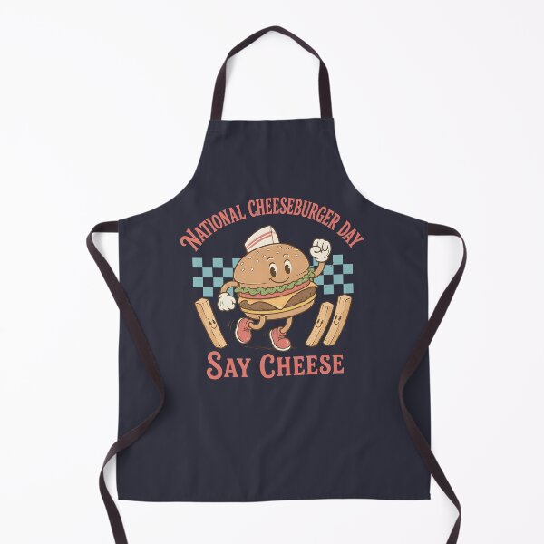 Item preview, National Cheeseburger Day Cute Retro Cartoon designed and sold by HowToCanadian.