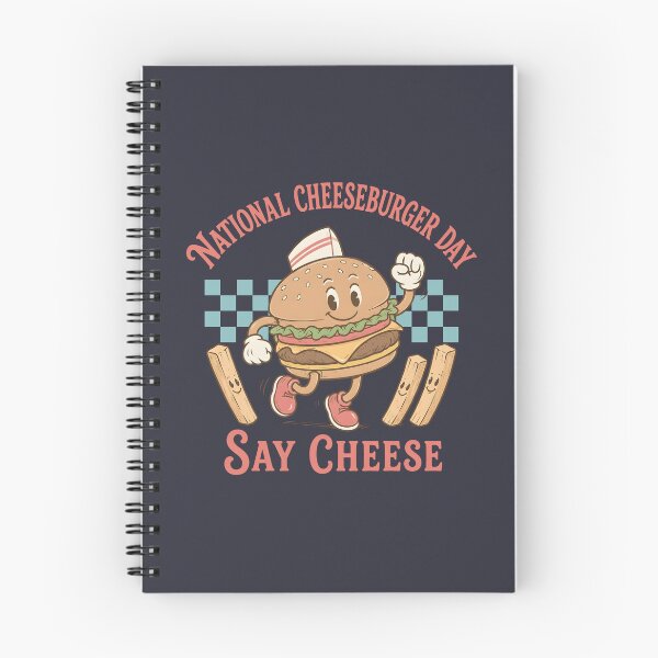 Item preview, National Cheeseburger Day Cute Retro Cartoon designed and sold by HowToCanadian.