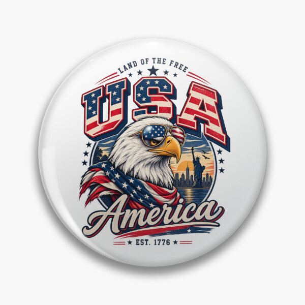 Item preview, American Eagle USA Patriotic – American Pride Vintage Flag Design designed and sold by Ayden World.
