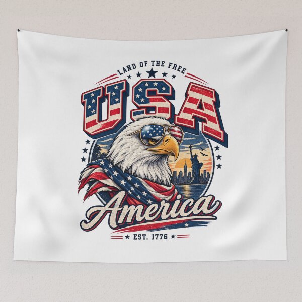 Item preview, American Eagle USA Patriotic – American Pride Vintage Flag Design designed and sold by Ayden World.