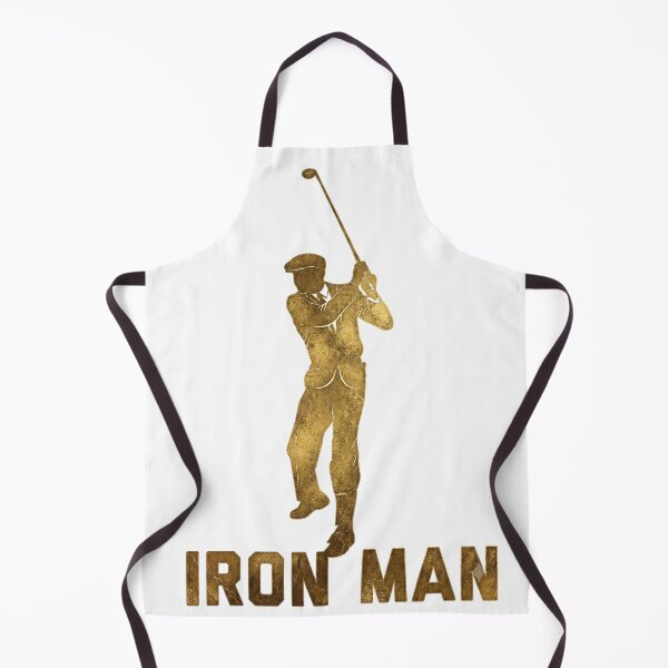 Item preview, Vintage Gold Iron Man Golfer Design designed and sold by Shopeon Designs.
