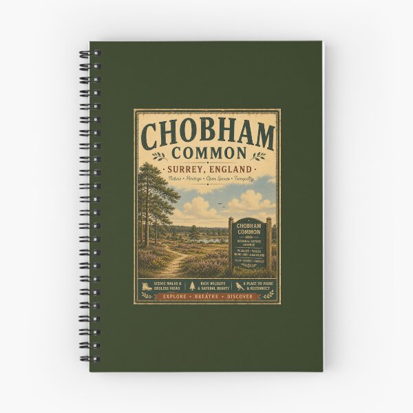 Item preview, Chobham Common Surrey Vintage Travel Poster designed and sold by ThatSurreyLife.