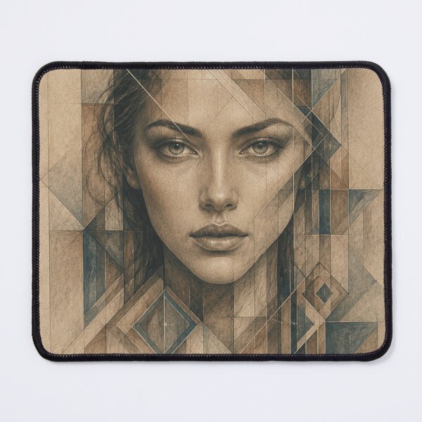 Item preview, Geometric Woman in Surreal Architecture designed and sold by VlodArt.