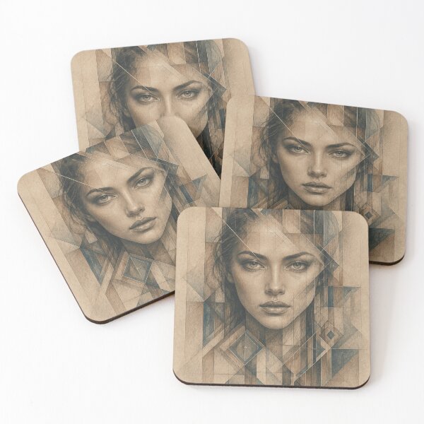 Item preview, Geometric Woman in Surreal Architecture designed and sold by VlodArt.