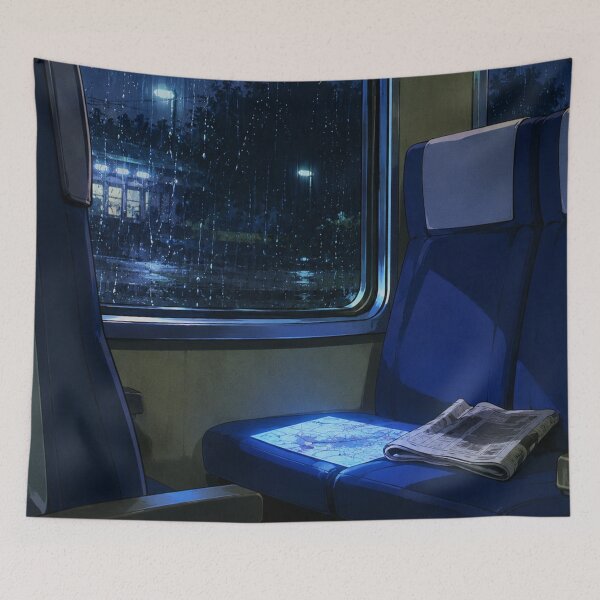 Item preview, Lofi Rain: Midnight Transit designed and sold by bapupa.