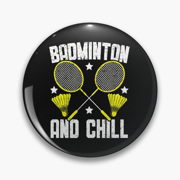 Item preview, Badminton And Chill Crossed Rackets Shuttlecock Graphic designed and sold by domjudith.