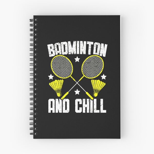 Item preview, Badminton And Chill Crossed Rackets Shuttlecock Graphic designed and sold by domjudith.