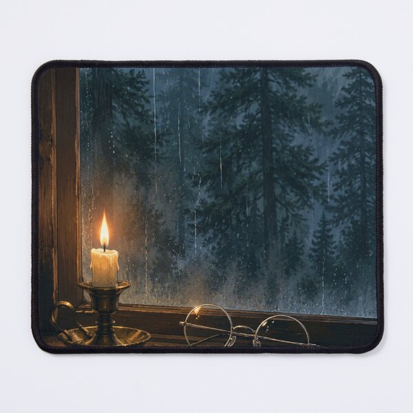 Item preview, Lofi Rain: Mist Bound Cabin designed and sold by bapupa.