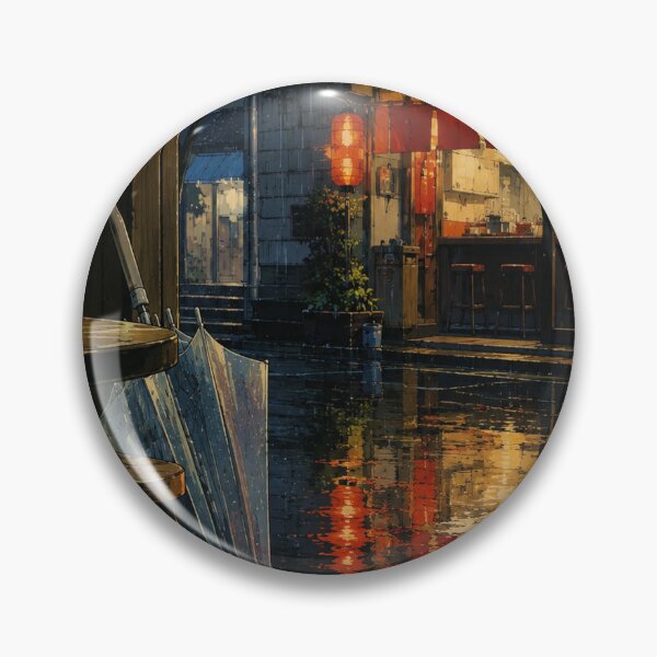 Item preview, Lofi Rain: Neon Puddle Echo designed and sold by bapupa.