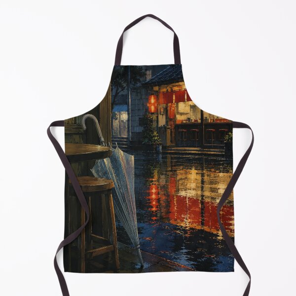 Item preview, Lofi Rain: Neon Puddle Echo designed and sold by bapupa.