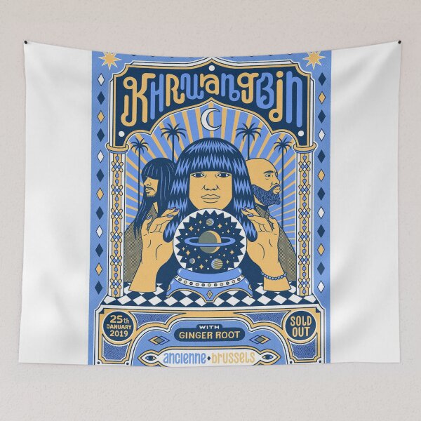Item preview, Vintage Concert Band Khruangbin Poster designed and sold by usgolnaro.