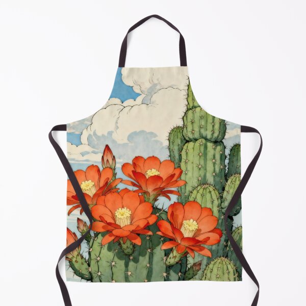 Item preview, Blooming Desert Cactus - Vintage Japanese Botanical Art Print designed and sold by Billy Morfo™.