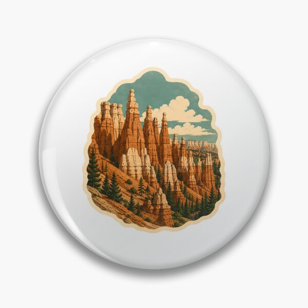 Item preview, Bryce Canyon Hoodoos Watercolor designed and sold by ChemicalXShop.