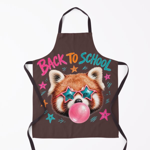 Item preview, Back to School Red Panda Bubble Gum Star Glasses designed and sold by MOCH- ART.