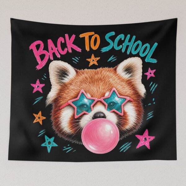 Item preview, Back to School Red Panda Bubble Gum Star Glasses designed and sold by MOCH- ART.