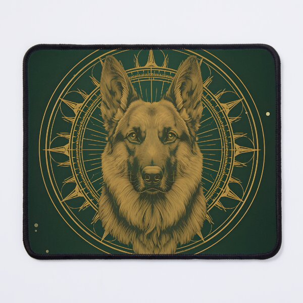 Item preview, Golden Dog Mandala Wall Art designed and sold by ameetlumiere.