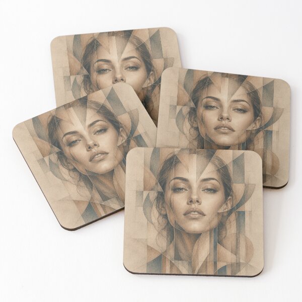 Item preview, Geometric Woman in Surreal Architecture designed and sold by VlodArt.