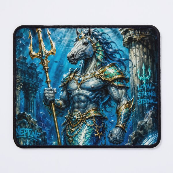 Item preview, Horse Merman – Neptune’s Ocean Guardian | 90s Airbrush Fantasy designed and sold by Kilian Luc.
