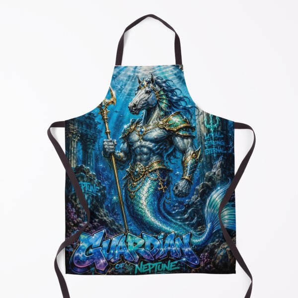 Item preview, Horse Merman – Neptune’s Ocean Guardian | 90s Airbrush Fantasy designed and sold by Kilian Luc.