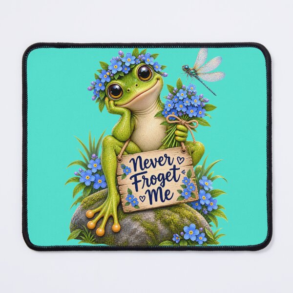 Item preview, Never Froget Me Funny Frog Design designed and sold by CJLindy.