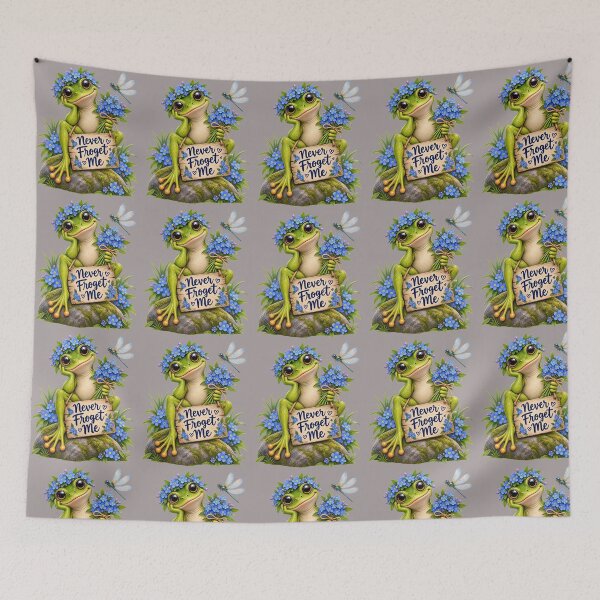 Item preview, Never Froget Me Funny Frog Design designed and sold by CJLindy.
